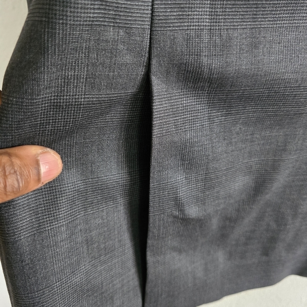 Express Men Blazer Sports Coat Wool 40R Gray PinStriped 2button Career - Picture 11 of 13